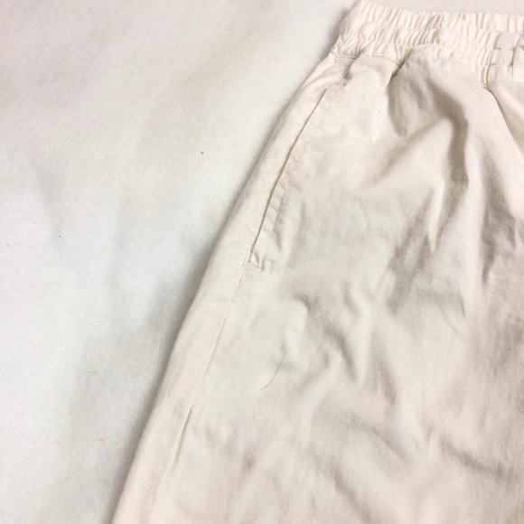 ASSEMBLY LABLE White Track Pant size 6 Elastic Hem Cotton Womens - Picture 3 of 11